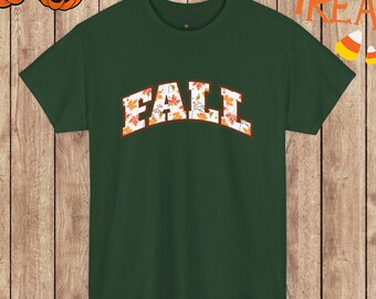 Autumn Shirt with Colorful Fall Leaves | Cozy Fall Tee Shirt | Gift for Her or Him | Embrace the Season in Style | Fall Festivals & Football