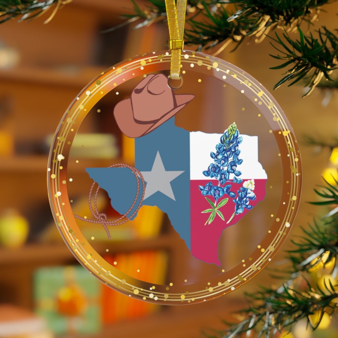 Texas bluebonnet seed christmas ornaments
