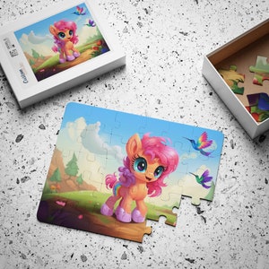 Little Engineers: The Pretty Pony Assembly Puzzle Challenge, Toddlers Kids Puzzle, Birthday Gift, Puzzle for Girls Boys, Party Favor Game