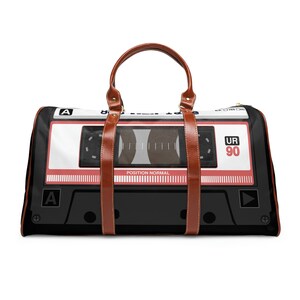 80's Retro Metro Vintage Cassette Tape Deck Travel Bag,Music-Inspired Adventures, Nostalgic Suitcase, Cassette Waterproof Travel Bag