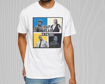 Retro 90s TV Black Fathers "Papa Bear Energy" T-Shirt, Father's Day Gift, Birthday Gift, Gift for Dad, Fun Dad Gift, New Dad Gift