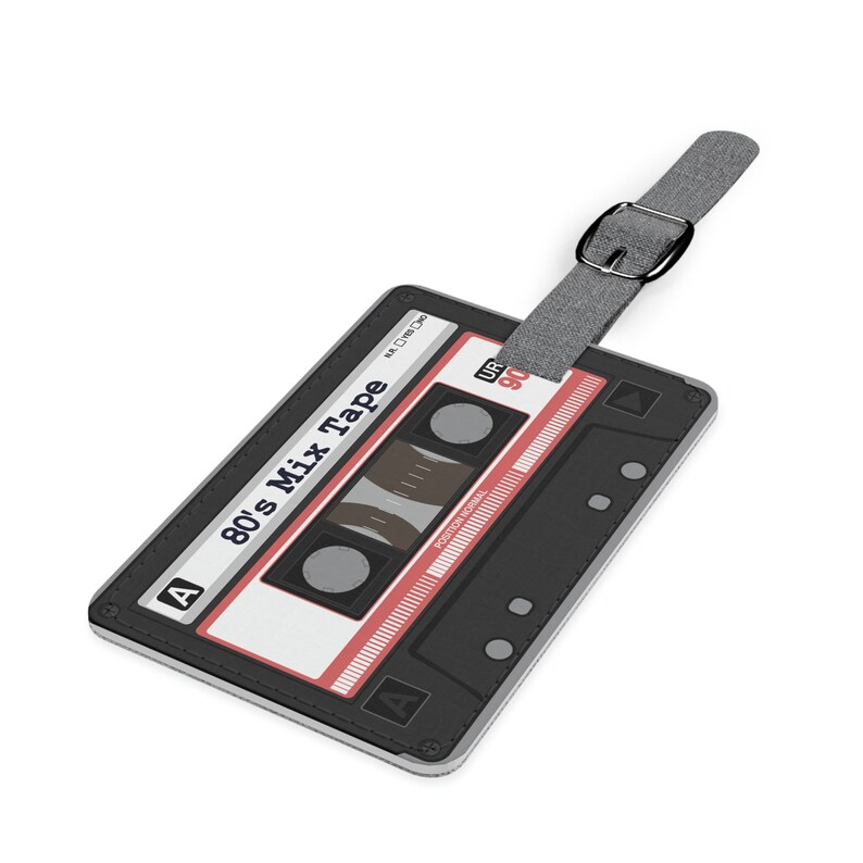 80's Retro Metro Vintage Cassette Tape Deck Luggage Tag Etsy
