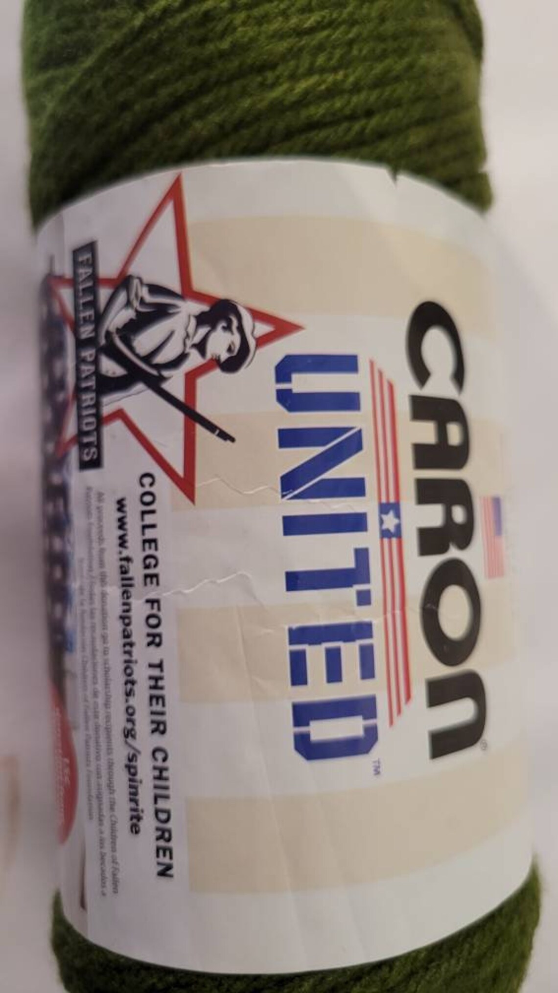 Caron united yarn dark green Etsy