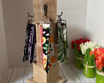 Llavero de tela de algodón de colores, 15 cm