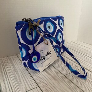 Evil Eye Makeup Bag/Makeup Pouch/Multiple options available/Tulip Makeup Pouch/School Supplies Pouch/Small clutch/Mini purse/Small bag