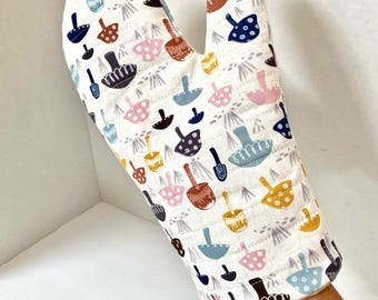 Manoplas de horno acolchadas a mano: decoración de cocina caprichosa