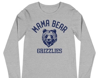 Mama Bear Grizzlies Football Long Sleeve Shirt, Grizzlies Football shirt, Football mom shirt, Creekview, Creekland, CYFA