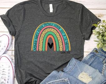 Waymaker Shirt, Miracle Worker, Promise Keeper shirt, Waymaker Rainbow Shirt, Christian shirt,Bible verse shirt, Isaiah 42:16, Teacher shirt