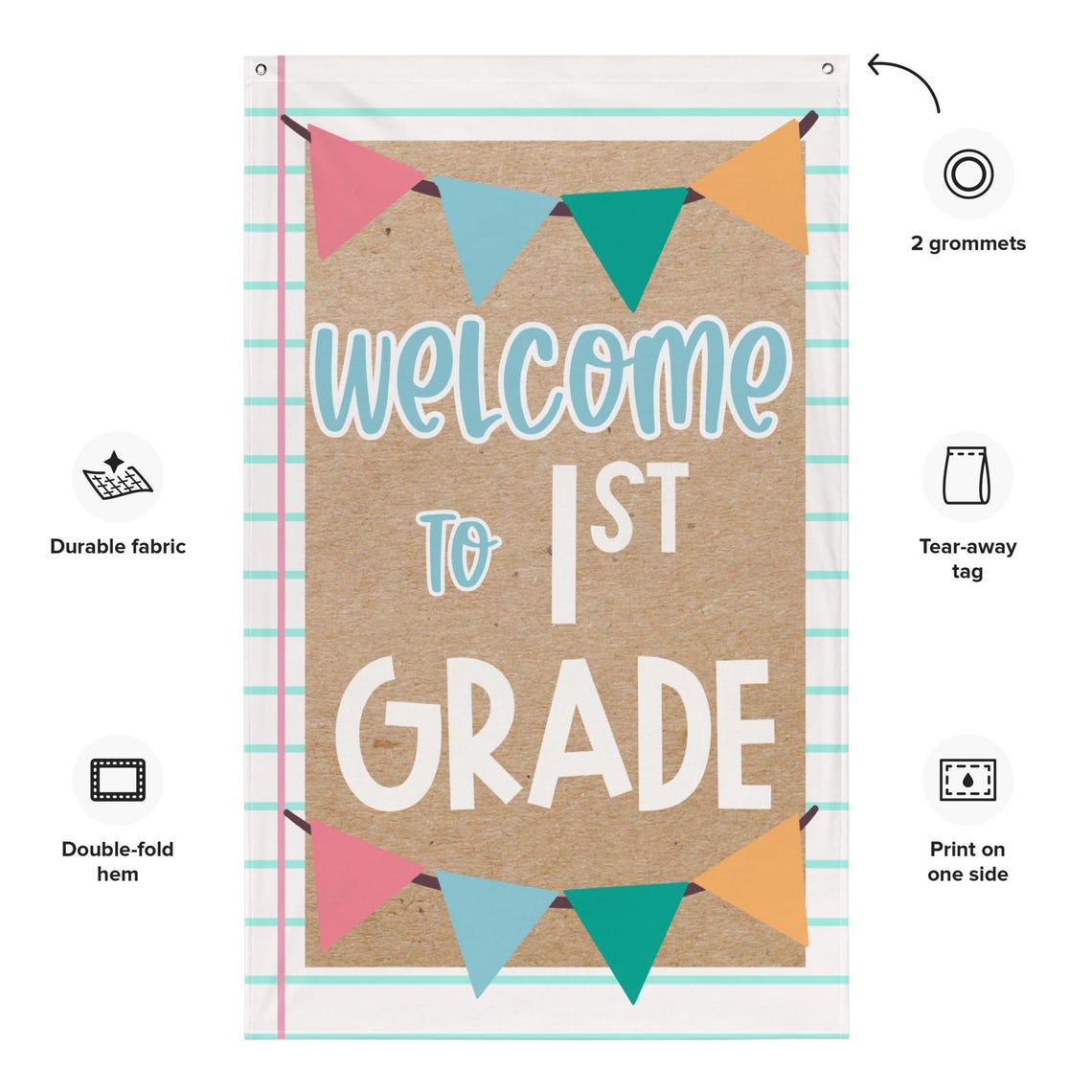 Custom Grade Level Banner, Personalized Classroom Decor, Back to School ...