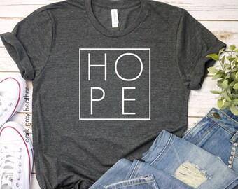 HOPE shirt, HOPE Tshirt, Religious shirt, Baptism shirt, Easter shirt, youth group shirt, mom shirt, Hebrews 6:19 shirt, Hope is an anchor