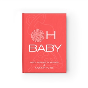 Pizza Baby Shower Guest Book, Slice Slice Baby and Pizza and Pacifiers Theme, Baby Shower Keepsake, Foodie Baby Shower Decor