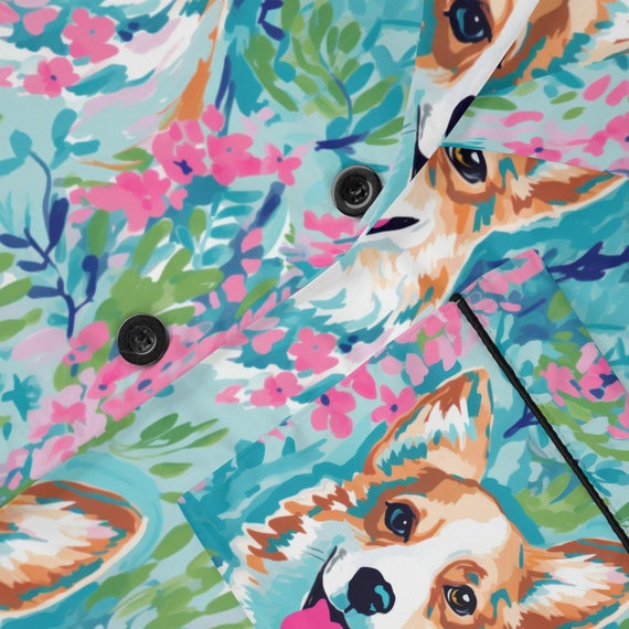 Women s Satin Corgi Pajamas Corgi Gifts for Dog Lovers Corgi