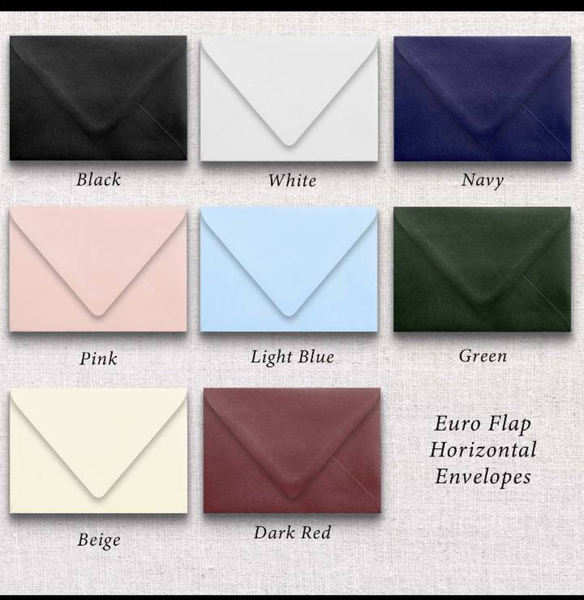 Invitation Envelopes Envelope Flap Envelope 5x7 Envelope Etsy