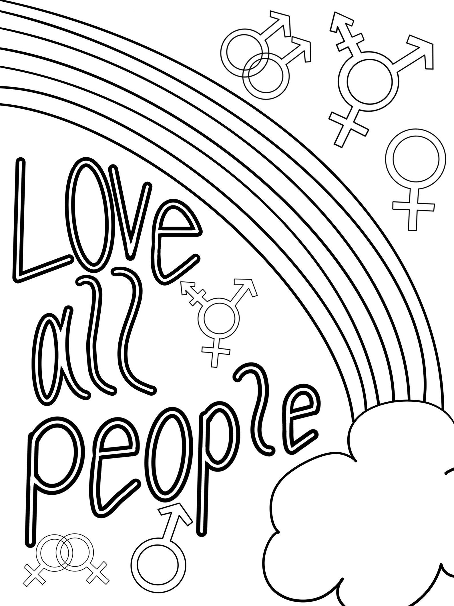 Pride Colouring Pages