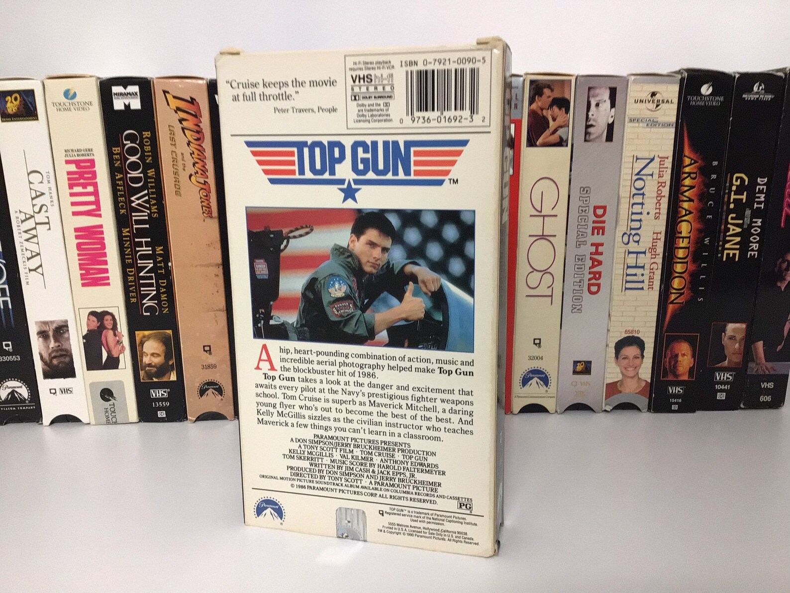 Top Gun VHS Video Cassette Tape Movie Vintage Retro VHS Etsy
