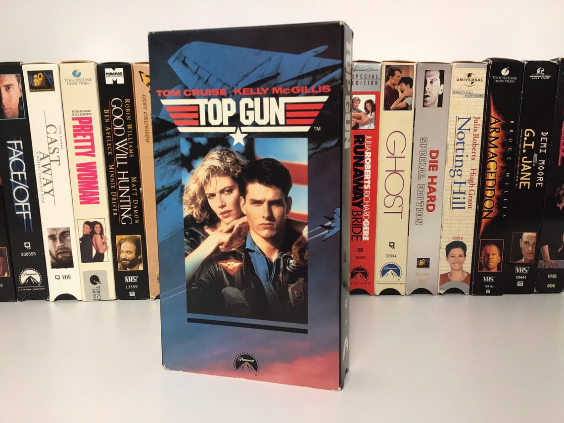 Top Gun VHS Video Cassette Tape Movie Vintage Retro VHS Etsy