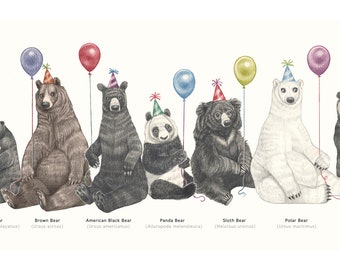 PRINT - Party Bear Species Chart