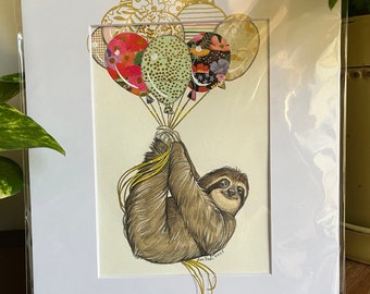 ORIGINAL ART - Balloon Sloth