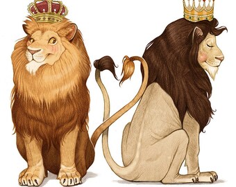 PRINT - Lions in Love