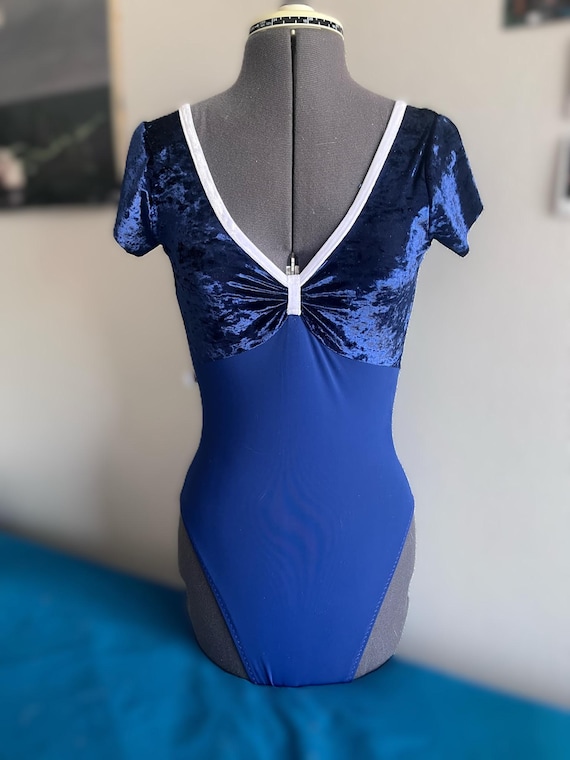 Blue Velvet Leotard - M
