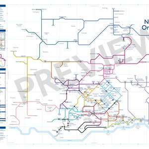 Affiche Newcastle Orderaround Pub Map (610 x 915 mm)
