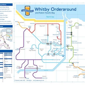 Whitby OrderAround A3 Pub Karte Poster