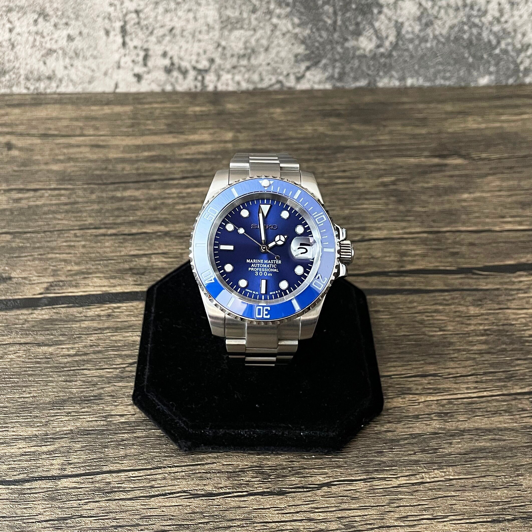 40mm 200 Meter Seiko Mod Watch blue Smurf Blue - Etsy