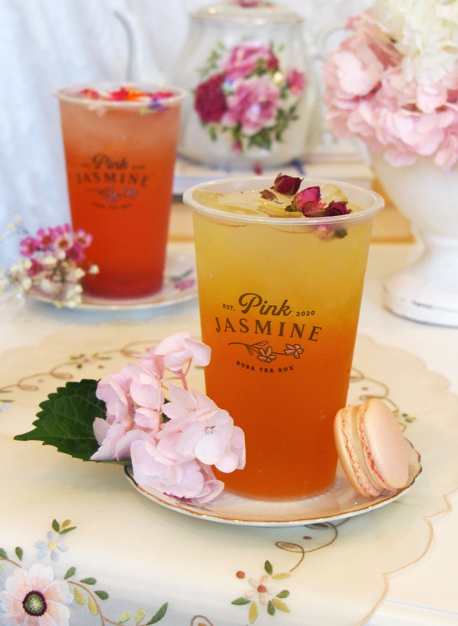 Passion Fruit Jasmine Green Tea Boba Box Etsy