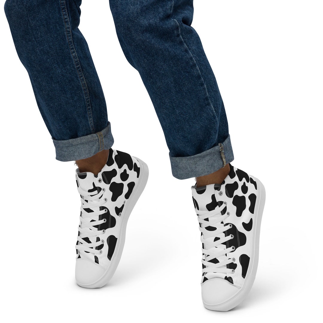 Hand Drawn Hibiscus Print Men's Low Top Shoes
