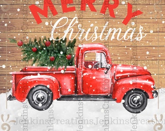 Pin by KENDA DAVIS The Sequel on Red Truck Christmas  Christmas red truck  Merry christmas gifts Neighbor christmas gifts