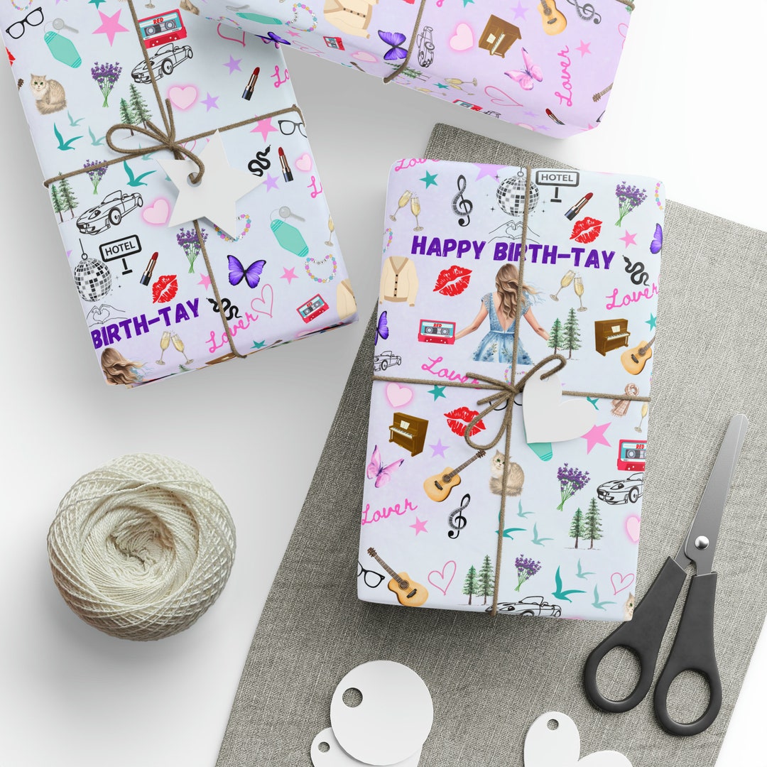 Swifty Birthday Wrapping Paper Etsy