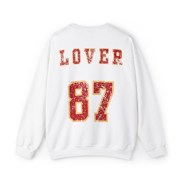Swift and Kelce Lover Sweatshirt, Swift and Kelce, Swift Kelce Lover 87,  Swifty and Travis Kelce Grunge Lover Sweatshirt