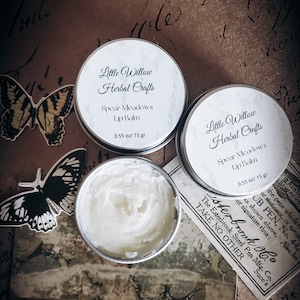 0.5 oz, spearmint lip balm, homemade, natural skincare, coconut oil, organic beeswax, ointment, healing lip balm, eco friendly