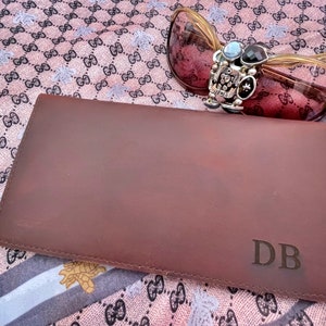 Cadeau de Noël personnalisé, portefeuille fin en cuir pour mère, elle, maman, mariée, épouse, anniversaire de mariage, gravure personnalisée, portefeuille femme monogramme