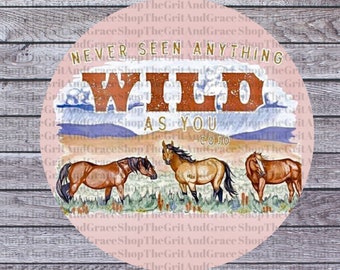 Wild As You Western Digital PNG SVG JPG per Car Freshie Cardstock