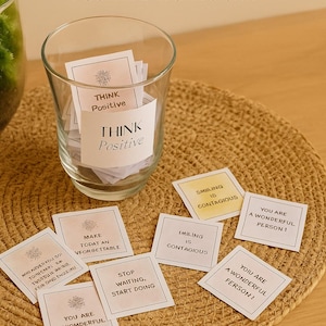 Pack Combiné 180 Cartes à Imprimer – Français + Anglais | Messages Positifs | Cartes de Motivation | Printable Duo Pack