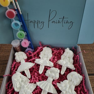 Ballerina Painting Kit/Ballerina Gift Idea/Ballerina Party/Gift for kids/DIY Ballerina Magnet/DIY Paint Set/Party Activity/Classroom Art