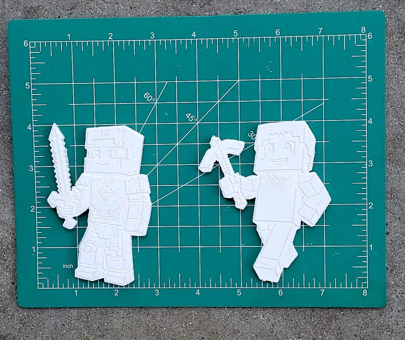 Minecraft Resin Paint Mold Party Favor, Gamer Birthday Activity - Etsy