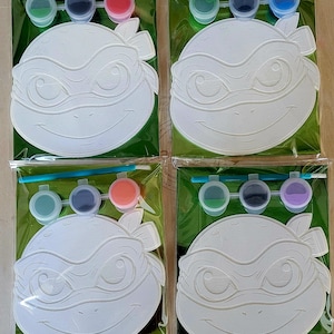 Ninja Turtle Party Favor/Ninja Turtle birthday party/Ninja Turtle Party/ninja turtle inspired craft/paint your own/party bag fillers