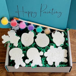 Mario World Painting Kit/Mario World Gift Idea/Luigi/ Painting Kit/Mario World Gift for Kids/DIY Magnet/Party Activity/Paint/Mario World