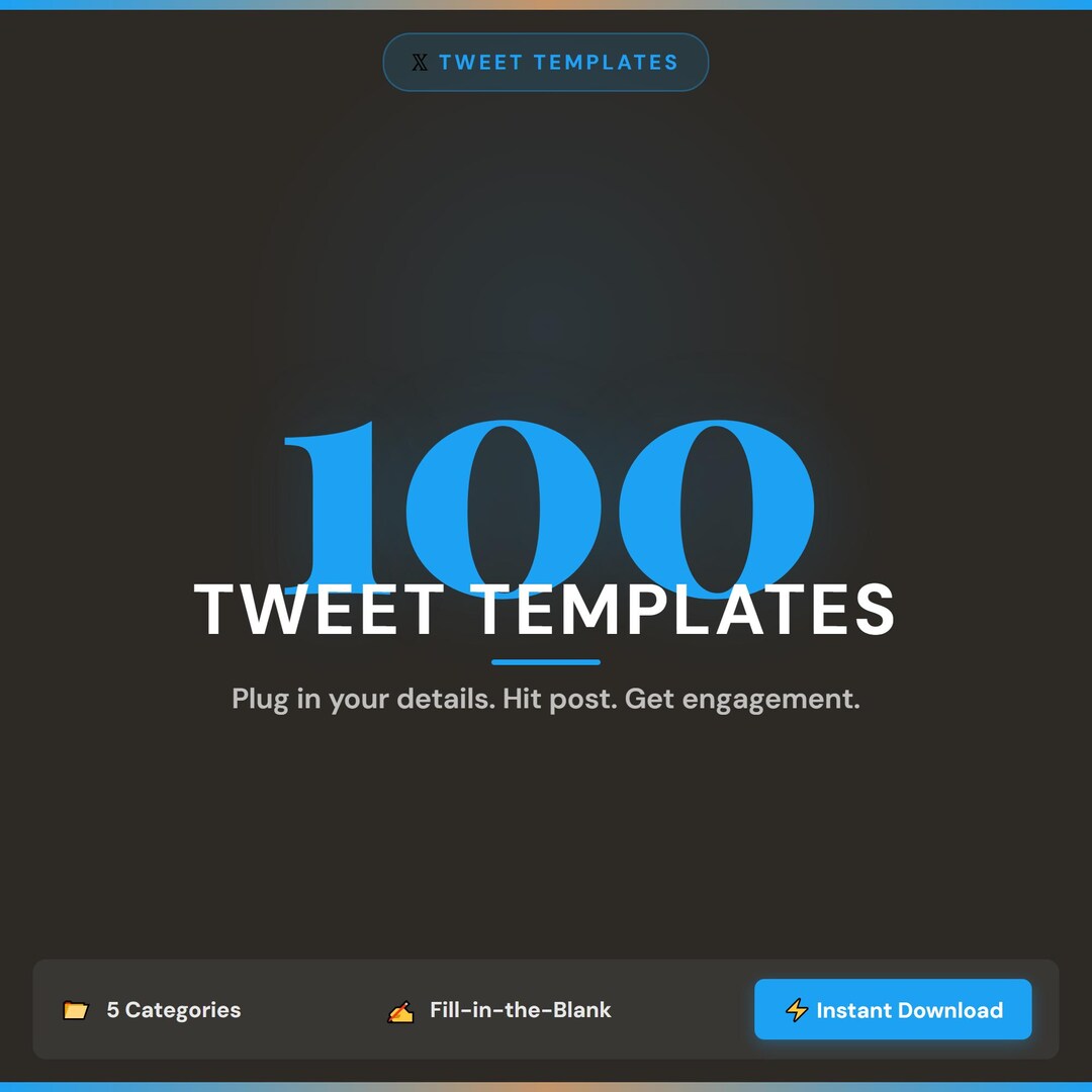 Tweet Template.pdf Tweet Templates for Small Business | 100 Fill-in-the-blank Ideas (PDF ...