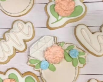 Engagement Sugar Cookies, Engagement, Wedding Cookies