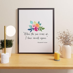 Elizabeth Taylor quote | Minimalist Art | Printable Wall Art | Quotes About Life | Famous Sayings | Instant Download File