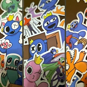 Rainbow Friends Stickers Pack of 10 , Stickers for Kids