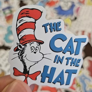 Dr Seuss Stickers, Cat in the Hat Stickers,  Stickers for Kids, Cute Stickers, Journaling, Seuss Pack of 50
