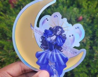 GHOST WITCH | 4" Holographic Sticker