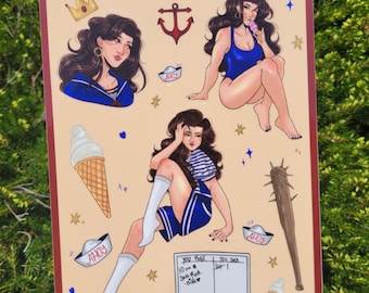 Stevie Harrington Sticker Bogen
