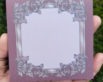 Baroque and Art Nouveau Inspired Notepads