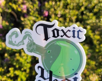 Toxic Yaoi & Toxic Yuri | 3" Clear Gloss Sticker