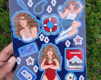 Billie Hargrove Sticker Sheet